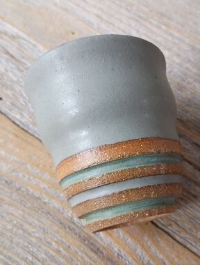 *SLIGHTLY ASYMMETRICAL* Small Handmade Ceramic Cup
